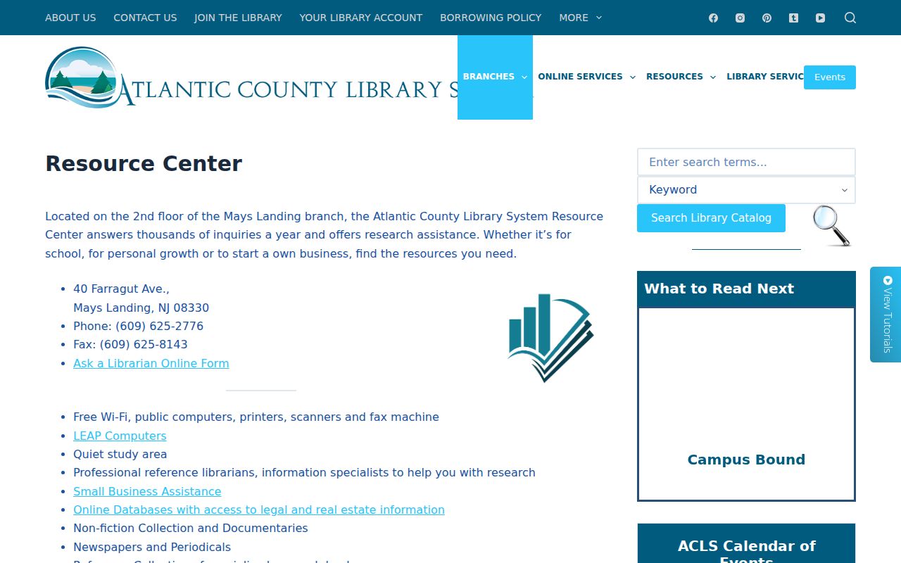 Egg Harbor Township city directory research at the ACLS Resource Center