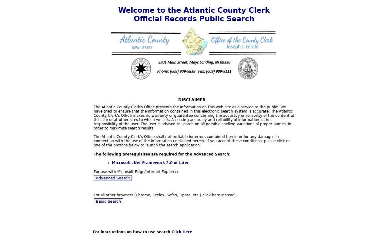 Egg Harbor Township residents directory Atlantic County deed index search