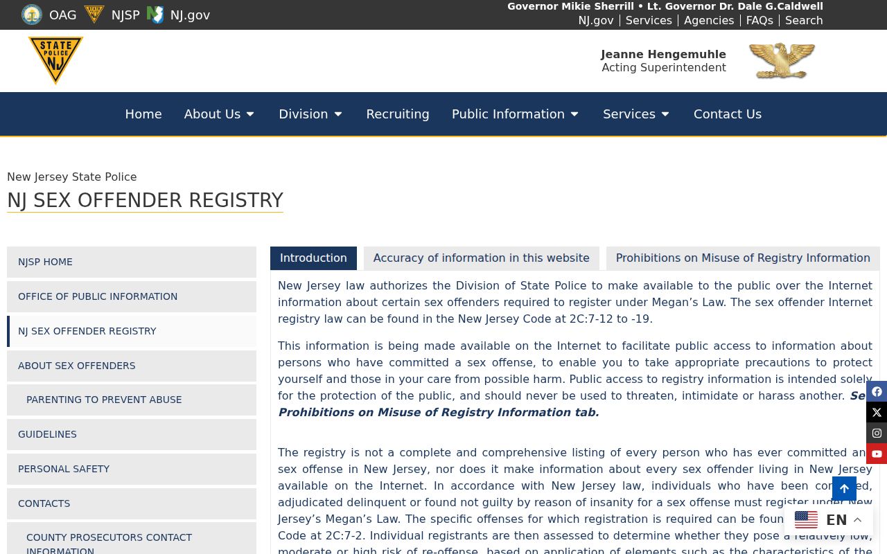 Egg Harbor Township residents directory New Jersey registry use notice